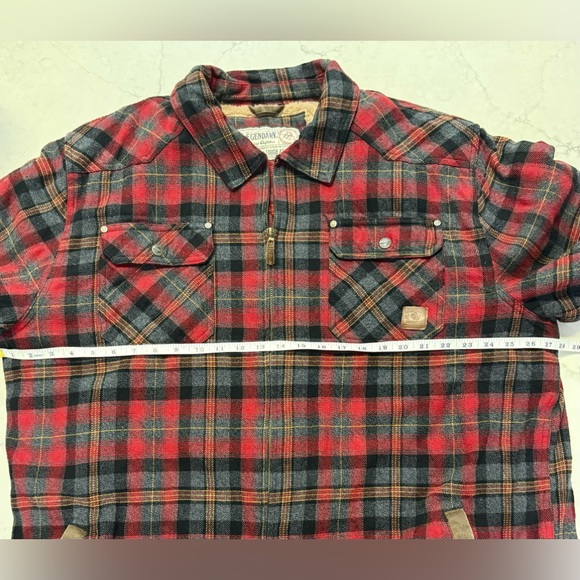 Legendary Whitetails Men’s Tough as a Buck Sherpa Lined Flannel Jacket 3XT - Picture 9 of 10
